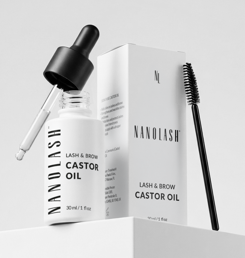 olejek rycynowy do brwi nanolash